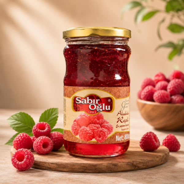 Ahududu Reçeli Net 800 gr Kavanoz