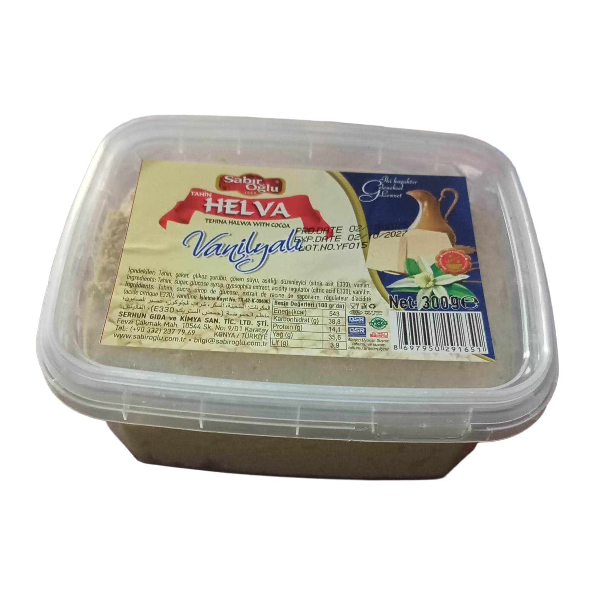 Vanilyalı Tahin Helvası – Sabıroğlu – 300 g - Görsel 3